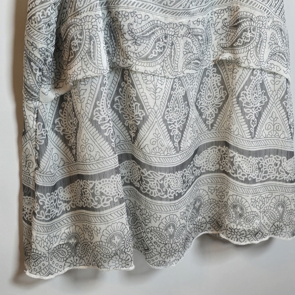 Vimtage Converse One Star Layered Sleeveless Shirt Lined Gray White Sz Lg - Picture 5 of 8